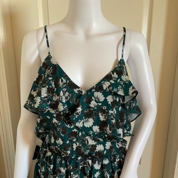 Parker Floral Ruffle High Low Midi Dress - Picture 2 of 12